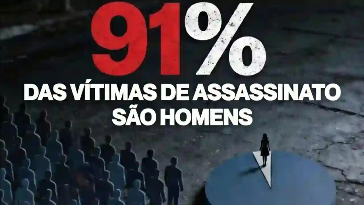 A Verdade que a Mídia Esconde: 91% das Vítimas de Assassinato no Brasil São Homens, Mas a Narrativa Oficial Foca Apenas no "Feminicídio"