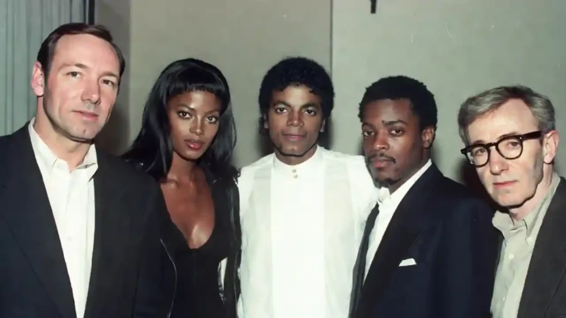 Kevin Spacey, Naomi Campbel, Michael Jackson, Chris Tucker, Woody Allen e outros: A Lista Proibida de Hollywood: Celebridades que Cruzaram o Caminho de Jeffrey Epstein e os Detalhes de Seus Encontros. Imagem gerada por IA.